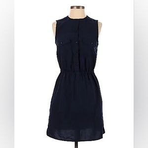 Old Navy - Sleeveless Button-Up Shirt Dress | Small | Navy Blue